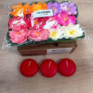 Bundle Floating Flower Candles and Floating Lotus Flower
